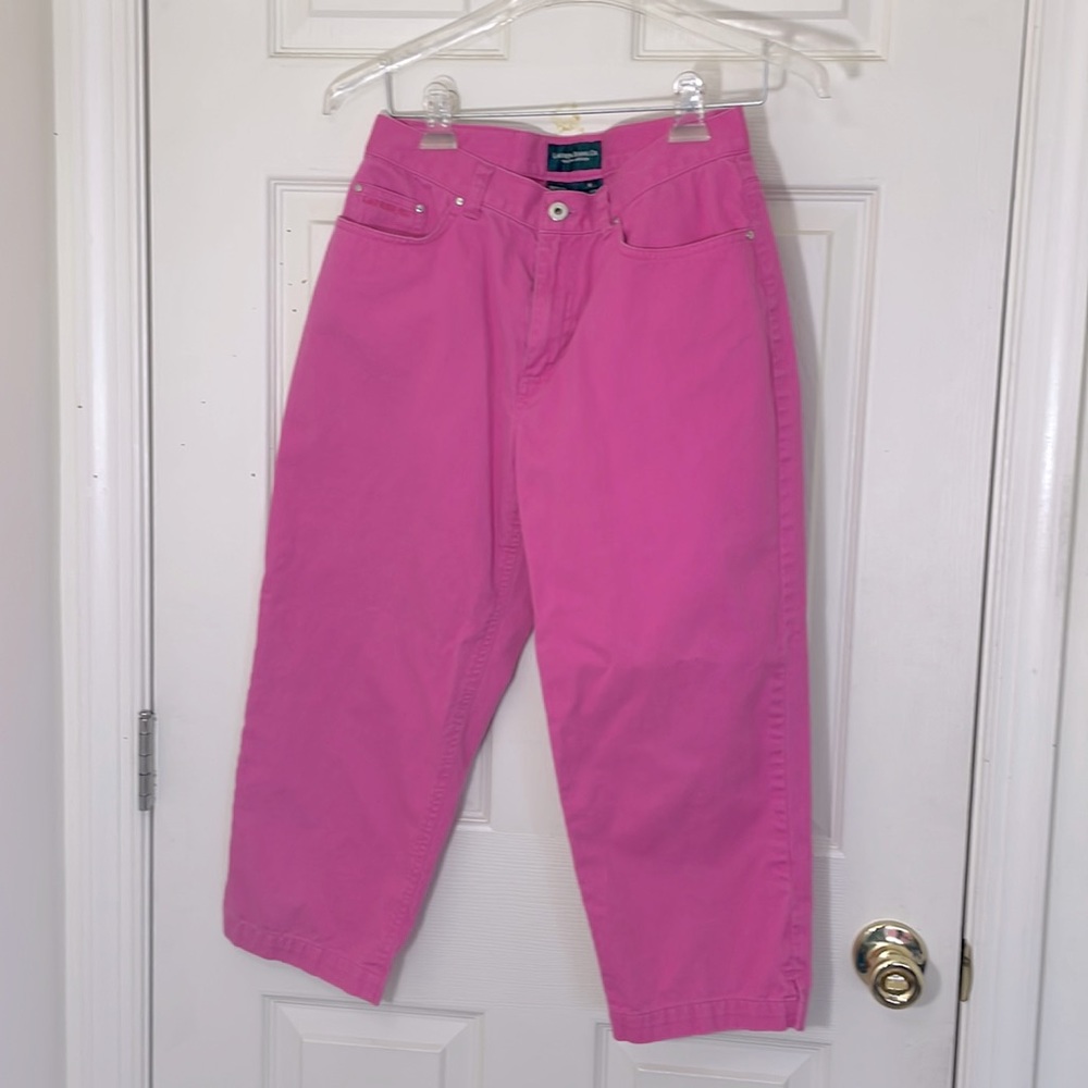 Lauren Ralph Lauren Pink Jeans Size 6 Women’s Capri Jeans Excellent Condition